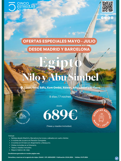 Egipto, Nilo y Abu Simbel